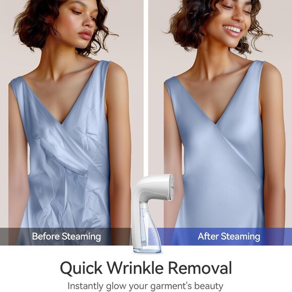 Steamer for Clothes, Handheld Clothes Steamer with Large 300ml Tank, 1100W Cl.65 - Picture 5 of 8